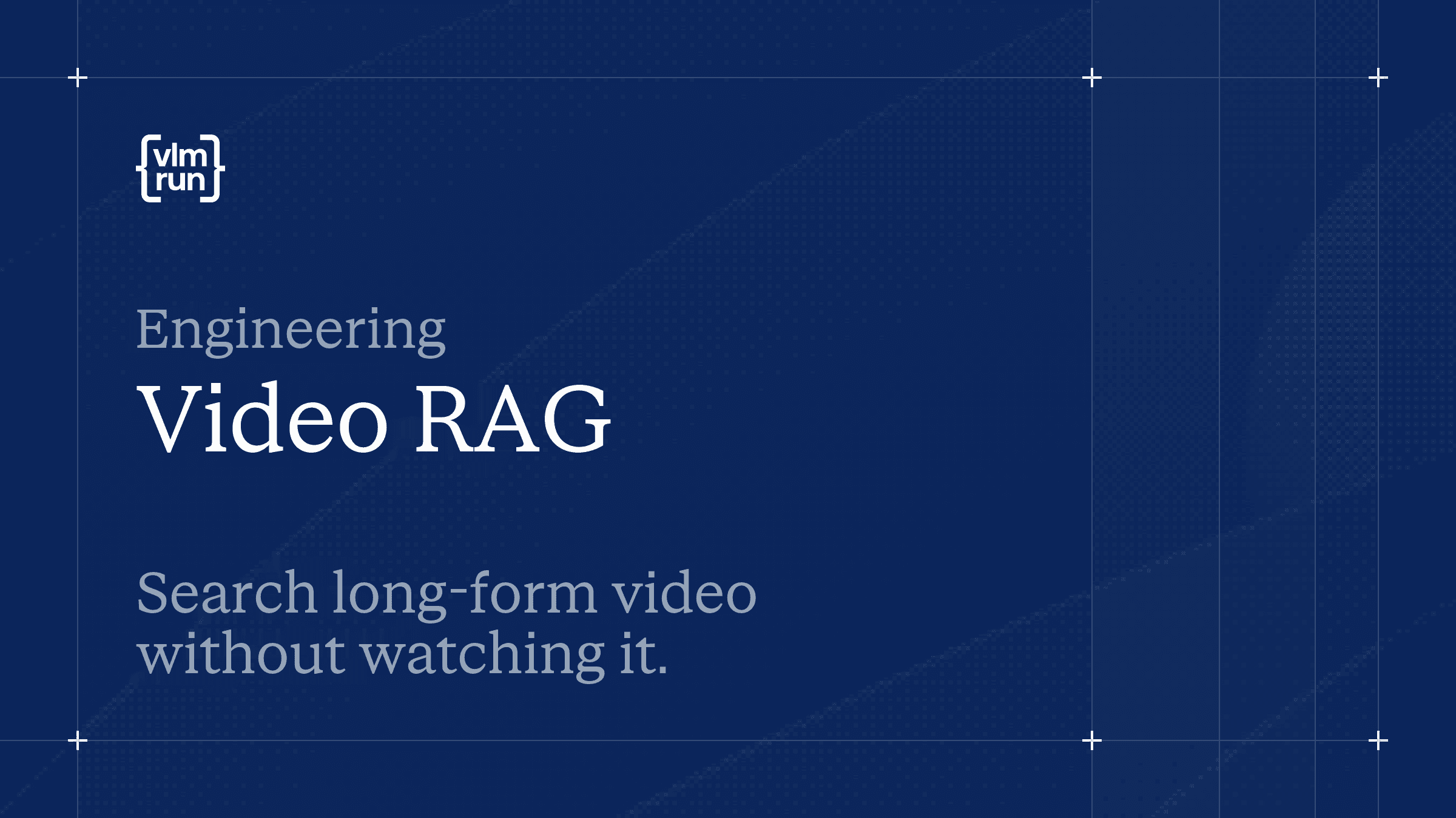 Building video-based RAG with VLM Run