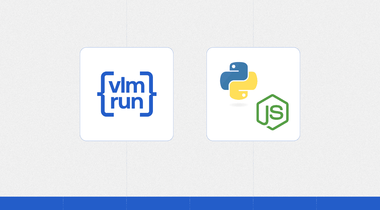 VLM Run Python and Node SDK announcement