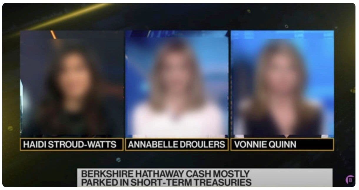 TV news image with faces redacted